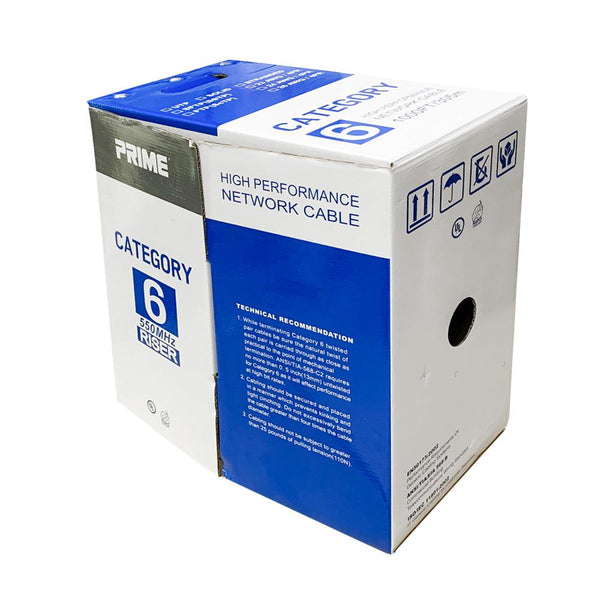 1000 Foot Cat.6 UTP 23AWG - Solid - CMR Bulk Cable, UL Listed