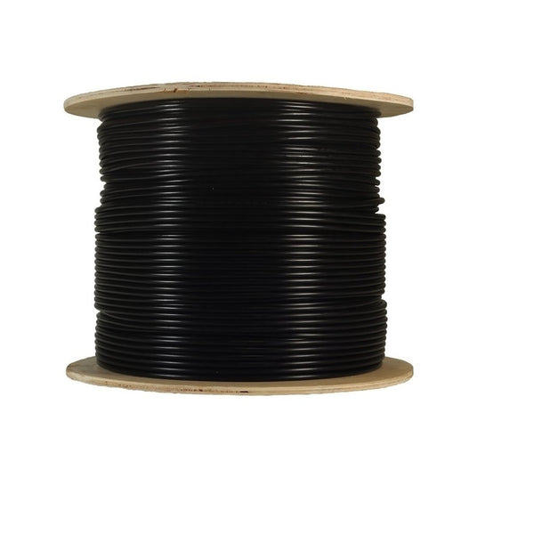 1000 Foot Cat.6 UTP 23 AWG outdoor gel-fill direct burial cable (Black)