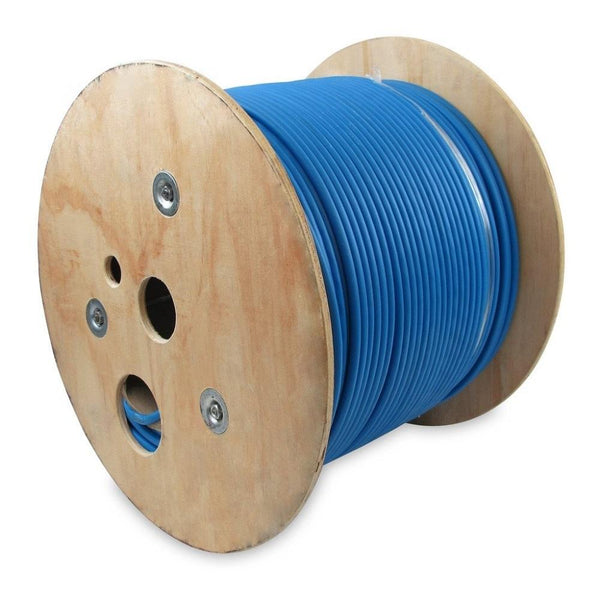 1000 Foot Cat.6 A Solid Shielded Cable Plenum Blue