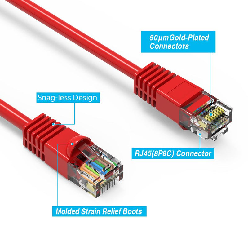 40 Foot Cat6 UTP Ethernet Network Booted Cable