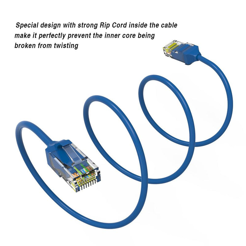 1.5 Foot Cat.6 28AWG Slim Ethernet Network Cable