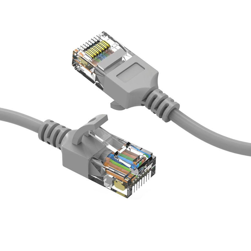 20 Foot Cat6A UTP Slim Ethernet Network Booted Cable 28AWG