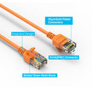 20 Foot Cat6A UTP Slim Ethernet Network Booted Cable 28AWG