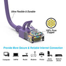 15 Foot Cat6A UTP Slim Ethernet Network Booted Cable 28AWG