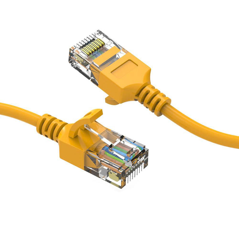 10 Foot Cat6A UTP Slim Ethernet Network Booted Cable 28AWG