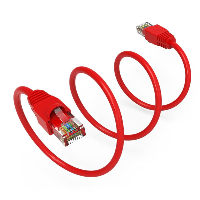 100 Foot Cat6A UTP Ethernet Network Booted Cable