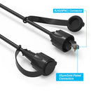 Cat.6 S FTP Industrial Outdoor Patch Cable w/Dust Cap Black Various Lengths