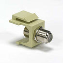 Coaxial Snap-in F Type F/F Keystone Module Ivory