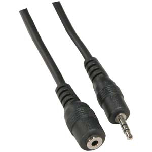 12 Foot 2.5mm Stereo Male/Female Speaker/Headset Cable