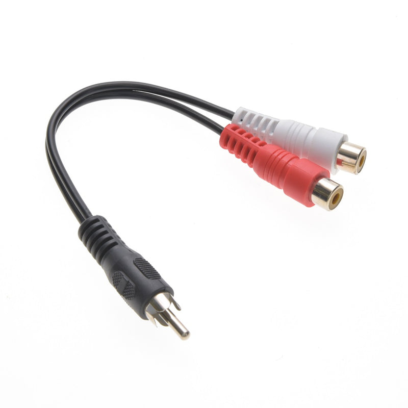 6 inch RCA Male Split to (2) RCA Female