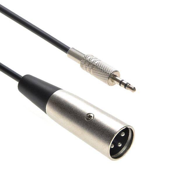 10 Foot XLR Male to 3.5mmm TRS (Balanced Audio) Male Cable