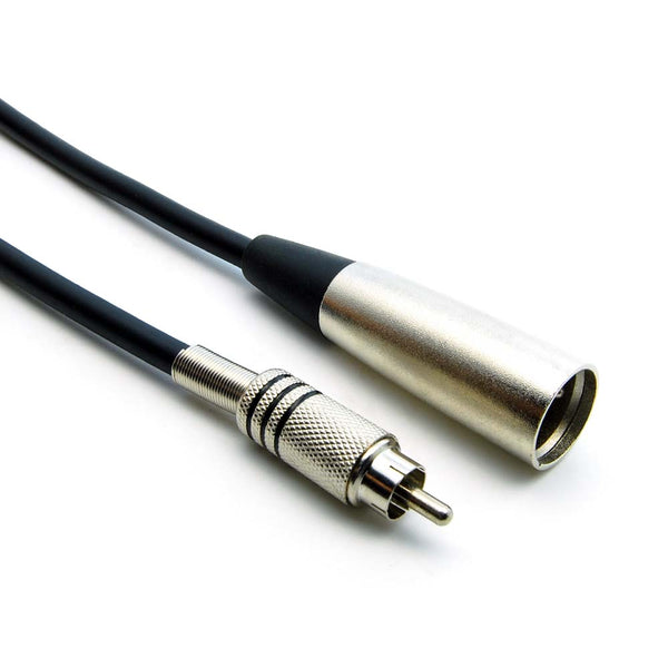 6 Foot XLR 3 Pin Male to RCA Male Cable