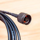 10 Foot N Male (Black) to N Male (Black) using Low Loss 195.