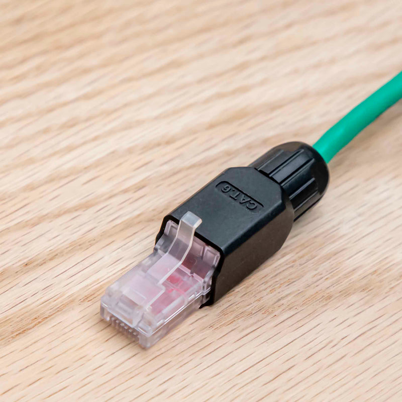 Cat 6 RJ45 Modular UTP Network Connector Plug Solid Conductor Type