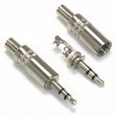 3.5mm Metal Stereo Connector Plug with Metal Hood
