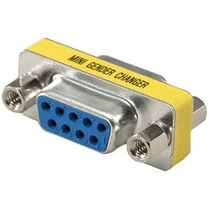 DB9 Female/Female Slim Line Gender Changer Coupler