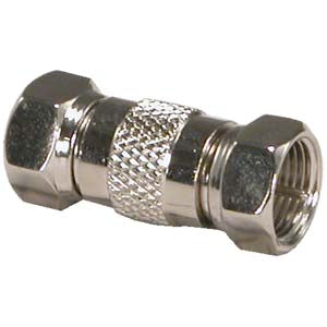 F-Type Male to Male Inline Coaxial Coupler