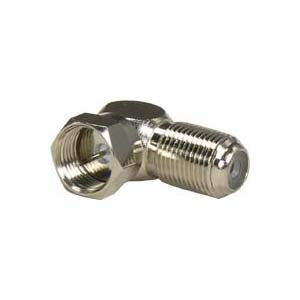 F Type Right Angle Screw-on Plug Adapter
