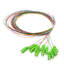 12 Fiber 2 meter SC/APC Multicolor Pigtail Non-jacketed singlemode