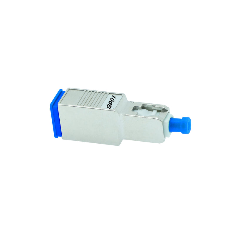 SC - UPC Single Mode Attenuator Male to Female 10dB Metal Blue