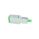 SC - APC Singlemode Attenuator Male Female 10dB Metal Green