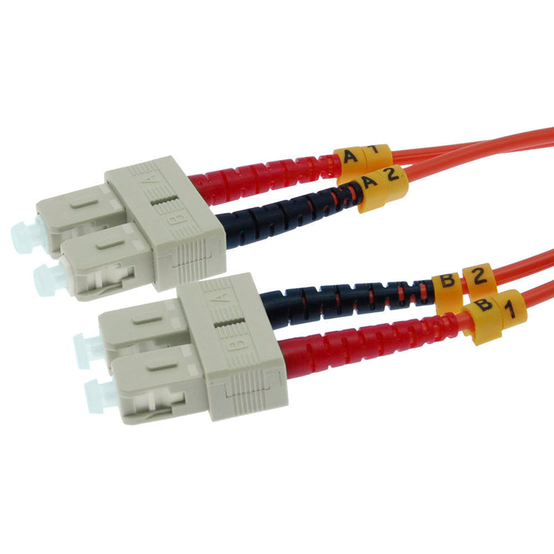 10 Meter SC/SC Fiber Optic Patch Cable - UPC - OM1 - 62.5 /125 Multimode Duplex OFNR 2.0mm