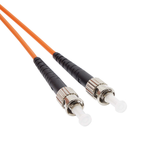 3 Meter ST/ST Fiber Optic Patch Cable - UPC - OM1 - 62.5 /125 Multimode Simplex OFNR 2.0mm