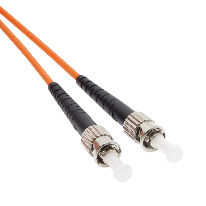 10 Meter ST/ST Fiber Optic Patch Cable - UPC - OM1 - 62.5 /125 Multimode Simplex OFNR 2.0mm