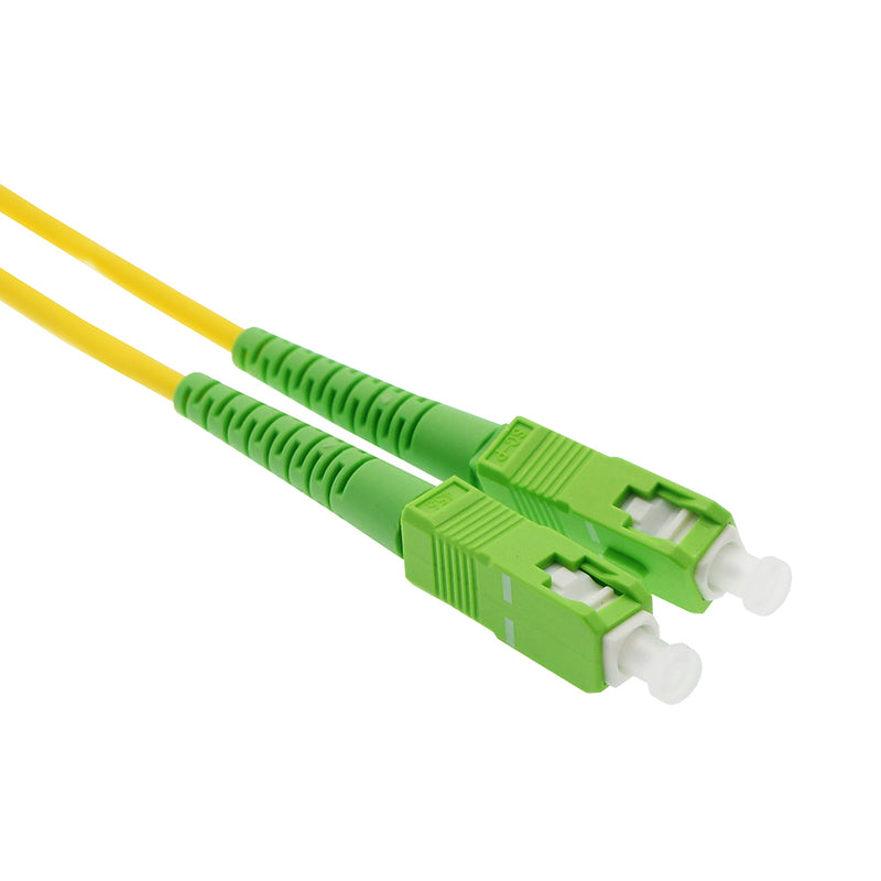 1 meter SC/SC - APC - Singlemode Simplex OFNR 2.0mm Fiber Optic Patch Cable