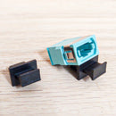 MPO Multimode OM3 Fiber Adapter/Coupler Key-Up/Key-Down without Flange Aqua