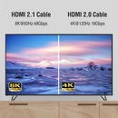 3 Foot HDMI 2.1 Male to Male Cable 8K/60Hz 30AWG