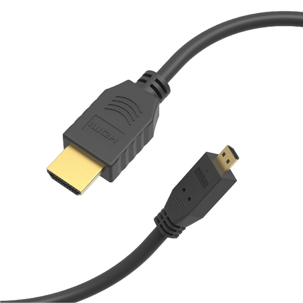 1 Foot HDMI Micro to HDMI Male Slim Cable 36 AWG 4K