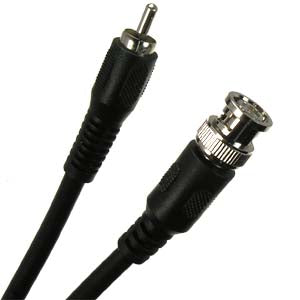 3 Foot RG59 RCA Male to BNC Male Cable