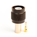 TNC Male Black. Crimp connector for LMR195 , RG58