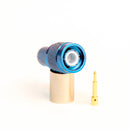 TNC Male Blue. Crimp connector for LMR400, Belden 9913