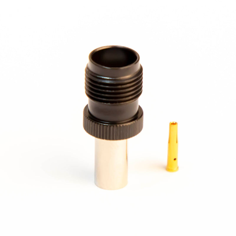 TNC Female Black Crimp connector for LMR195, RG58