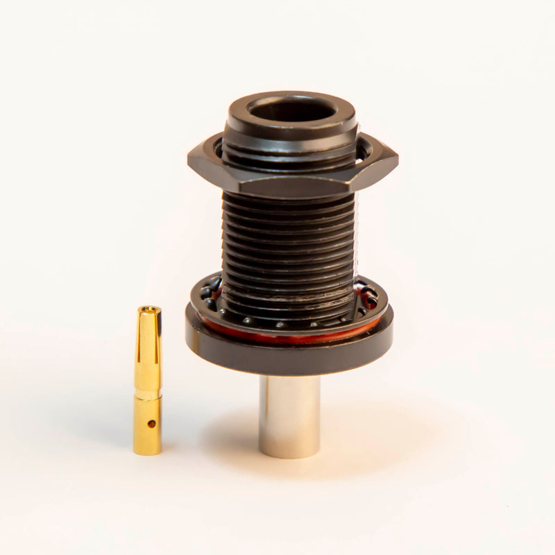 N Type Female Crimp connector Black for LMR195, RG58