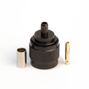 N Type Reverse polarity Male Black Crimp connector for LMR195, RG58
