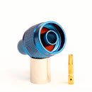 N Type Reverse Polarity Male Blue. Crimp connector for LMR400, Belden 9913