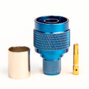 N Type Reverse Polarity Male Blue. Crimp connector for LMR400, Belden 9913