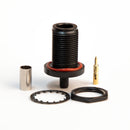 N Type Reverse Polarity Female Crimp connector Black LMR195, RG58