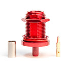 N Type Reverse Polarity Female Red. Crimp connector for LMR195, RG58