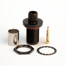 N Type Reverse Polarity Female Black Crimp connector for LMR400, Belden 9913