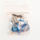 N Type Reverse polarity Female Blue Crimp connector for LMR400, Belden 9913