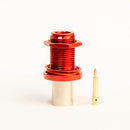 N Type Reverse Polarity Female Red. Crimp connector for LMR400, Belden 9913