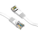 10 Foot Cat 6 Flat Ethernet Network Cable White