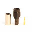 SMA Type Male Black Crimp connector for LMR195, RG58
