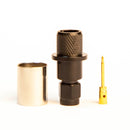 SMA Type Male Black Crimp connector for LMR400, Belden 9913