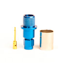SMA Type Male Blue Crimp connector for LMR400, Belden 9913