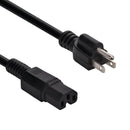 6 Foot Power Cord 5-15P to C15 Black/ SJT 14 AWG